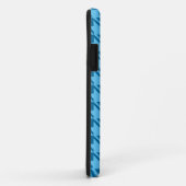Coques Case-Mate iPhone Motif répétitif de la base bleue (Dos/Droite)