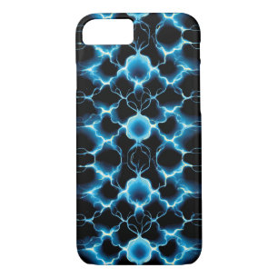 Case-Mate iPhone Case Motif répétitif de synthèse électrique bleue