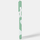 Coques Case-Mate iPhone Motif rétro Abstrait Pastel Green Mint (Verso / Gauche)