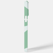 Coques Case-Mate iPhone Motif rétro Abstrait Pastel Green Mint (Verso / Droite)