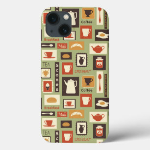 Case-Mate iPhone Case motif rétro avec cuisine pour le petit-déjeuner