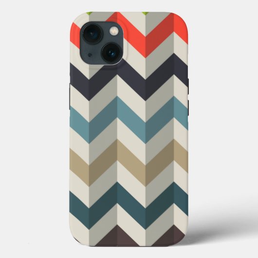 Coques Case-Mate iPhone Motif Retro Chevron (Verso)