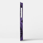 Coques Case-Mate iPhone Motif Rétro de Couleur Violet Foncé (Verso / Gauche)