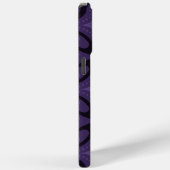 Coques Case-Mate iPhone Motif Rétro de Couleur Violet Foncé (Verso / Droite)