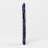 Coques Case-Mate iPhone Motif Rétro de Couleur Violet Foncé (Dos/Droite)