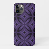 Coques Case-Mate iPhone Motif Rétro de Couleur Violet Foncé (Dos)