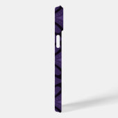 Coques Case-Mate iPhone Motif Rétro de Couleur Violet Foncé (Verso / Droite)