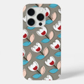Coques Case-Mate iPhone Motif Retro Fun Blanc Bleu Rouge Tulipes Fleurs (Verso)