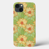 Coques Case-Mate iPhone Motif Retro Magnolia (Verso)