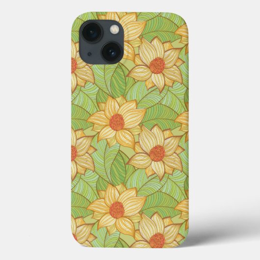 Coques Case-Mate iPhone Motif Retro Magnolia (Verso)