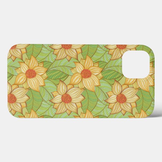 Coques Case-Mate iPhone Motif Retro Magnolia (Verso (horizontal))