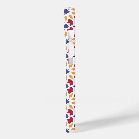 Coques Case-Mate iPhone Motif rétro marocain Zellije avec nom (Verso / Gauche)
