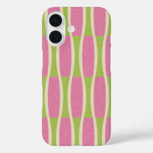 Coques iPhone 16 Motif rétro Mid-Century Moderne