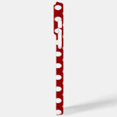 Coques Case-Mate iPhone Motif rétro pois rouge mou (Verso / Gauche)