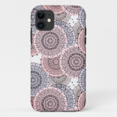 Coques Case-Mate iPhone Motif rétro, rétro, beige, gris élégant (Dos)