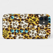 Coques Case-Mate iPhone Motif rétro texture poster de animal du léopard 5 (Dos (Horizontal))