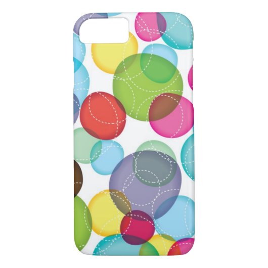Coques Case-Mate iPhone Motif rond 2 d'enfants de bulles (Dos)