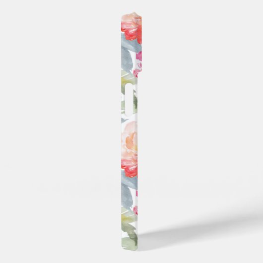 Coques Case-Mate iPhone Motif rose Aquarelle Peony (Verso / Droite)