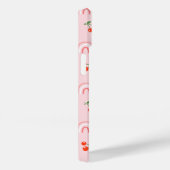 Coques Case-Mate iPhone Motif rose arc-en-ciel cerise (Verso / Droite)