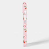 Coques Case-Mate iPhone Motif rose arc-en-ciel cerise (Verso / Gauche)