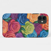Coques Case-Mate iPhone Motif rose coloré (Dos (Horizontal))