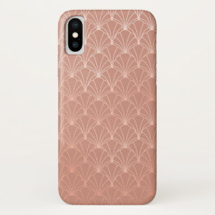 Case-Mate iPhone Case Motif rose de feuille d'or d'art déco moderne