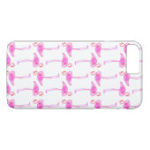Coques Case-Mate iPhone Motif rose de Flamant rose (Dos (Horizontal))