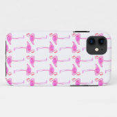 Coques Case-Mate iPhone Motif rose de Flamant rose (Dos (Horizontal))