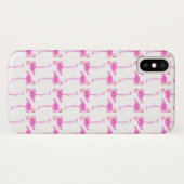 Coques Case-Mate iPhone Motif rose de Flamant rose (Dos (Horizontal))