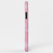 Coques Case-Mate iPhone Motif rose de flocons de neige (Dos/Droite)