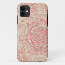 Motif rose de mandala