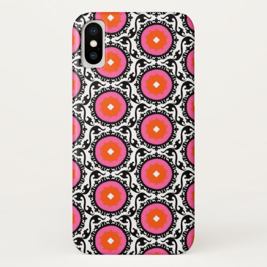 Coques Case-Mate iPhone Motif rose de Suzani (Dos)