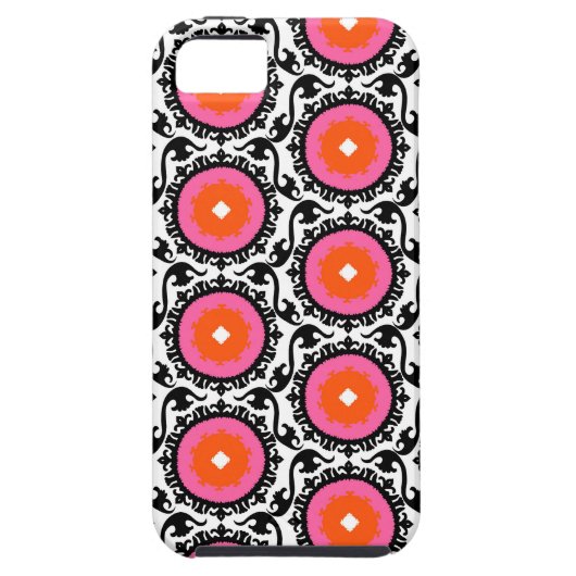 Coques Case-Mate iPhone Motif rose de Suzani (Dos)