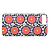 Coques Case-Mate iPhone Motif rose de Suzani (Dos (Horizontal))