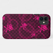 Coques Case-Mate iPhone Motif rose d'Emo avec des cercles (Dos (Horizontal))
