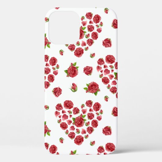 Coques Case-Mate iPhone Motif Rose du coeur rouge, cadeau de la Saint-Vale (Verso)