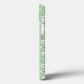 Coques Case-Mate iPhone motif rose en vert clair (Verso / Gauche)