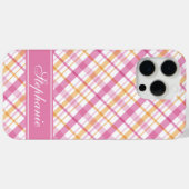 Coques Case-Mate iPhone Motif rose et orange (Verso (horizontal))
