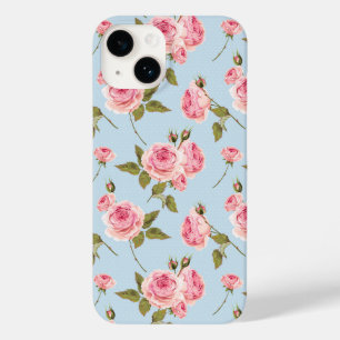 Coque Pour iPhone 14 Motif rose et Pois