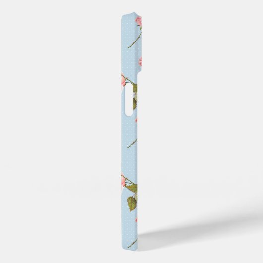 Coques Case-Mate iPhone Motif rose et Pois (Verso / Droite)