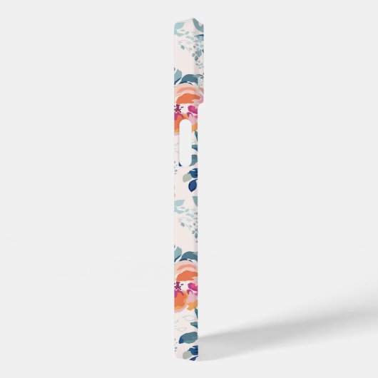 Coques Case-Mate iPhone Motif rose et Turquoise (Verso / Droite)