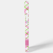 Coques Case-Mate iPhone Motif rose et vert (Verso / Gauche)