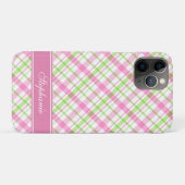 Coques Case-Mate iPhone Motif rose et vert prélevé (Dos (Horizontal))