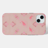 Coques Case-Mate iPhone Motif rose Paisley (Verso (horizontal))