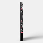 Coques Case-Mate iPhone Motif Rose rose et gris minuscule sur les perles n (Verso / Droite)