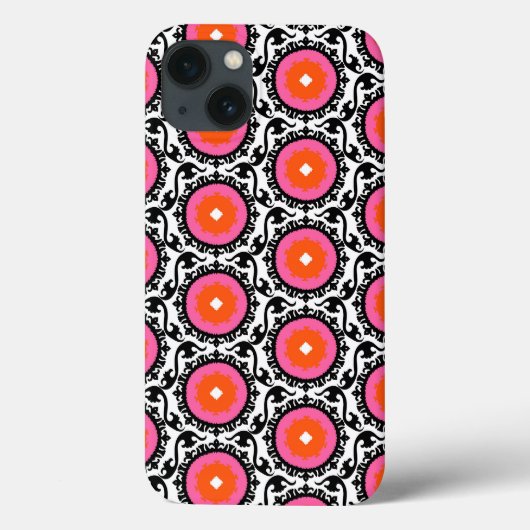 Coques Case-Mate iPhone Motif rose Suzani (Verso)