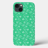 Coques Case-Mate iPhone motif rose Vert (Verso)