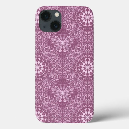 Coques Case-Mate iPhone Motif rose vintage (Verso)