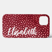 Coques Case-Mate iPhone Motif rouge (Verso (horizontal))