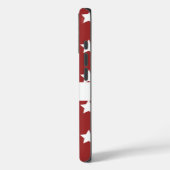 Coques Case-Mate iPhone Motif rouge avec étoiles (Verso / Gauche)